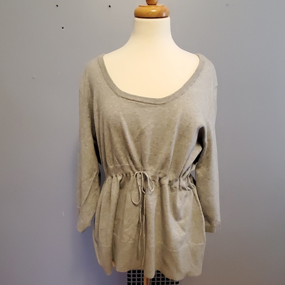 Scoop Neck Long Sweater